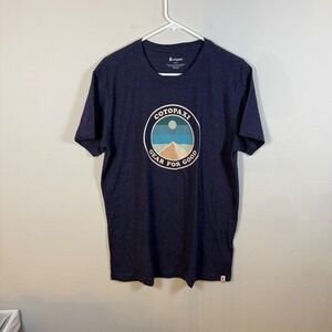 cotopaxi Navy Graphic Logo Short Sleeve Tee